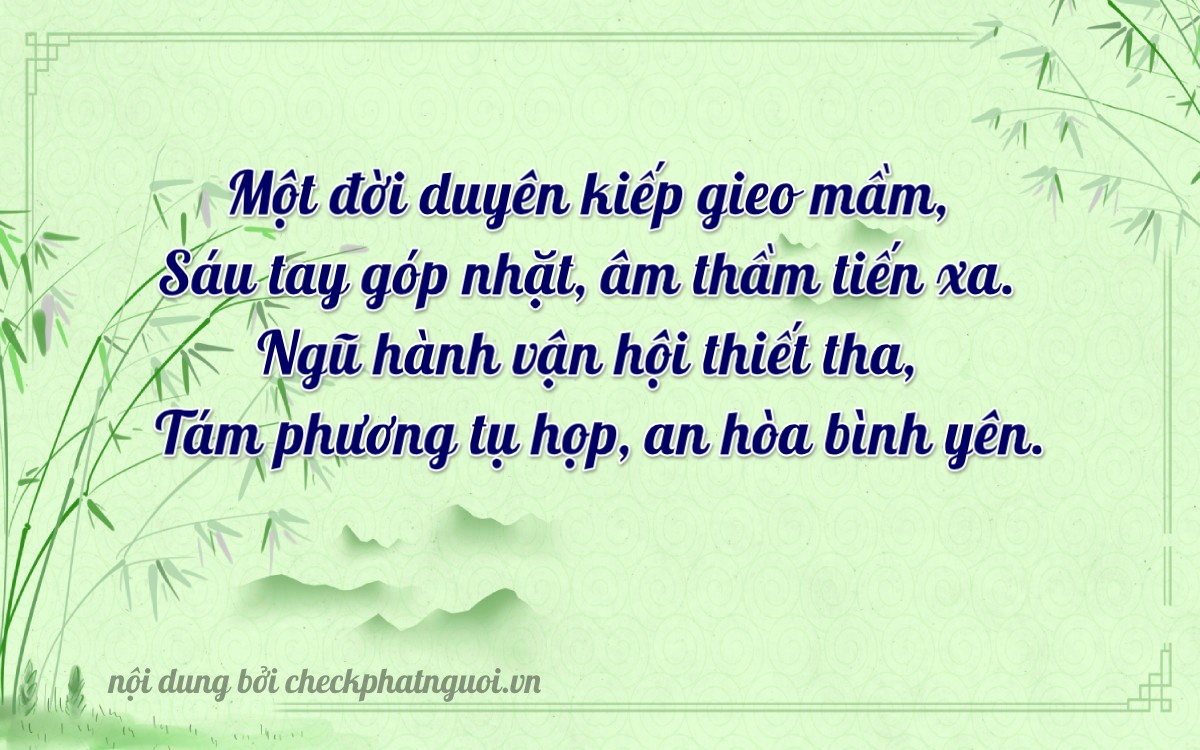 Bài thơ ý nghĩa cho <b>biển số 38A-26885</b> tại website checkphatnguoi.vn