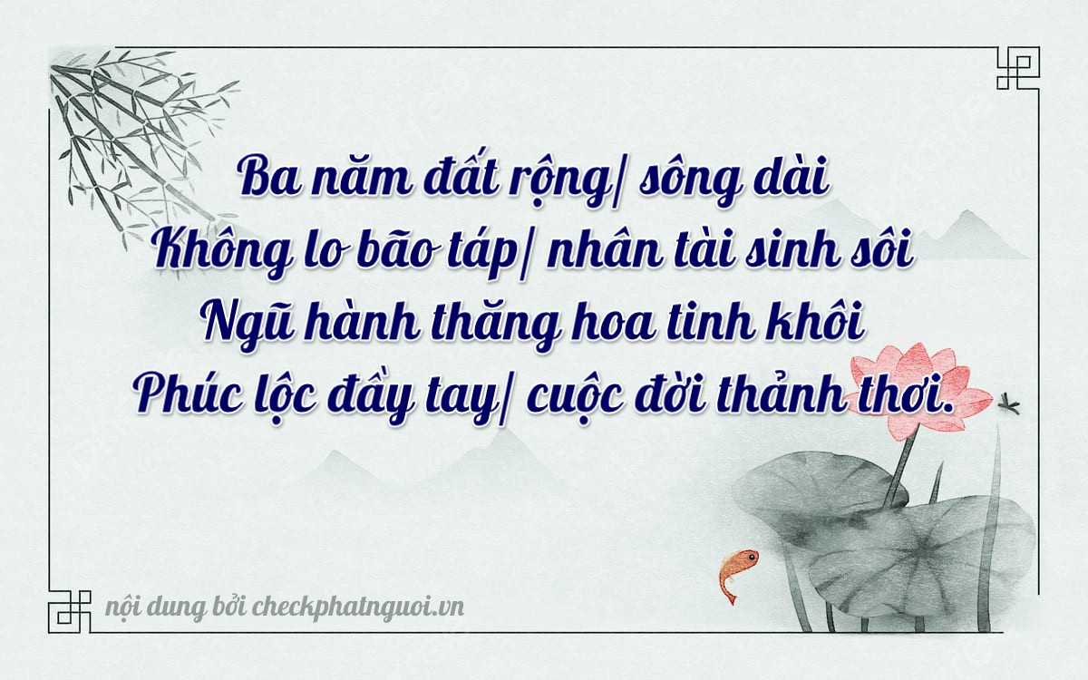 Bài thơ ý nghĩa cho <b>biển số 38A-30508</b> tại website checkphatnguoi.vn