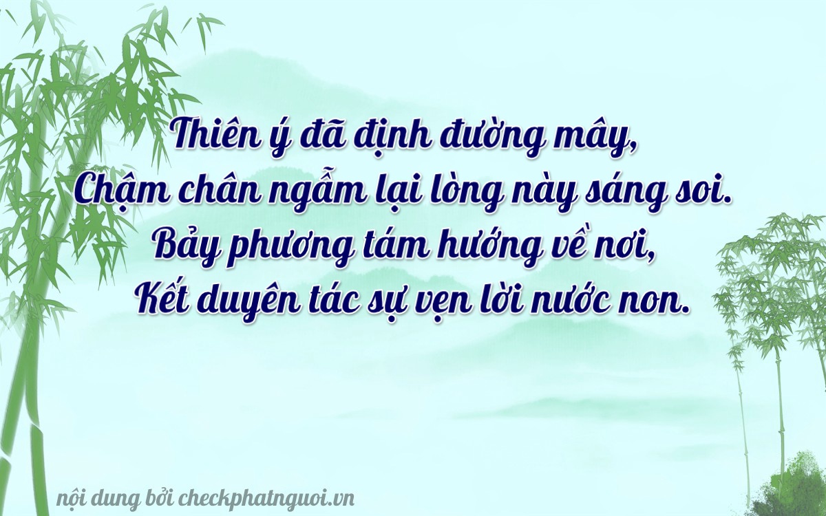 Bài thơ ý nghĩa cho <b>biển số 38A-30708</b> tại website checkphatnguoi.vn