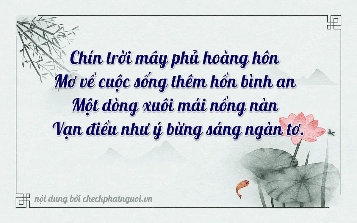 Bài thơ ý nghĩa cho <b>biển số 38A-31990</b> tại website checkphatnguoi.vn
