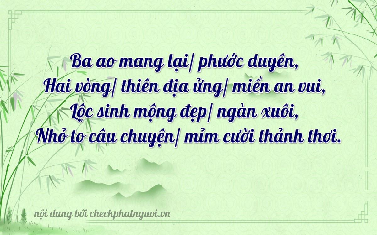 Bài thơ ý nghĩa cho <b>biển số 38A-32161</b> tại website checkphatnguoi.vn