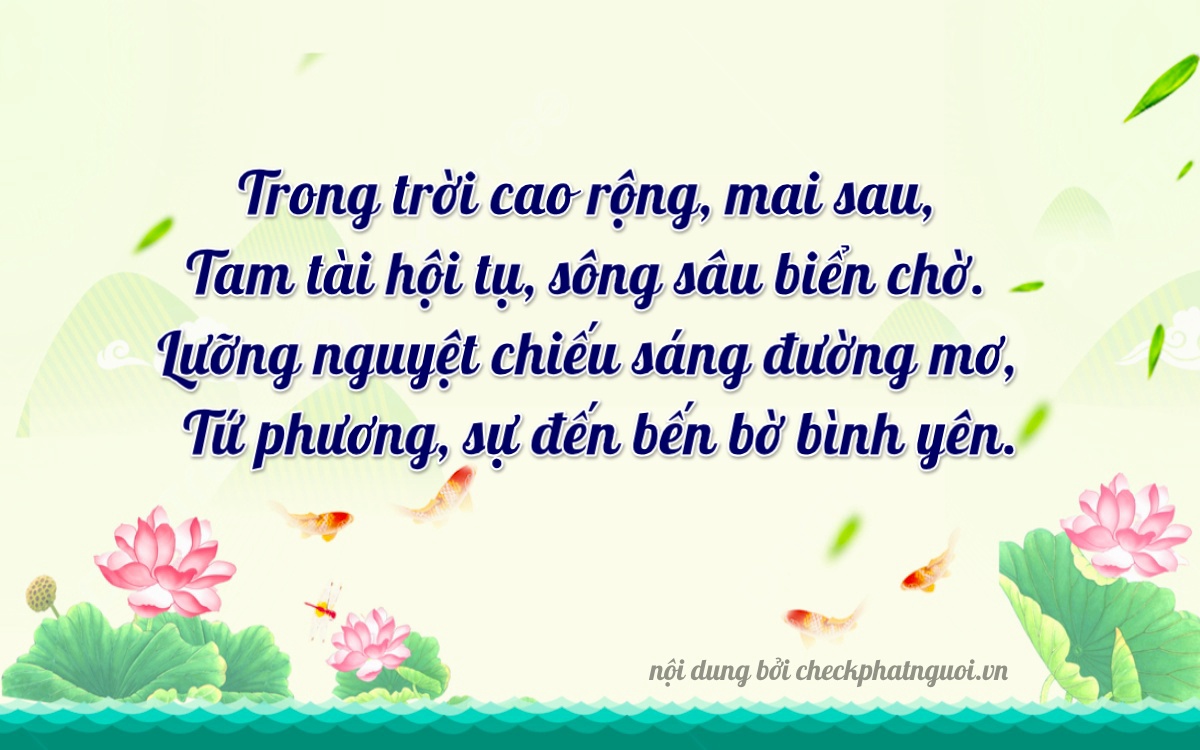 Bài thơ ý nghĩa cho <b>biển số 38A-32224</b> tại website checkphatnguoi.vn