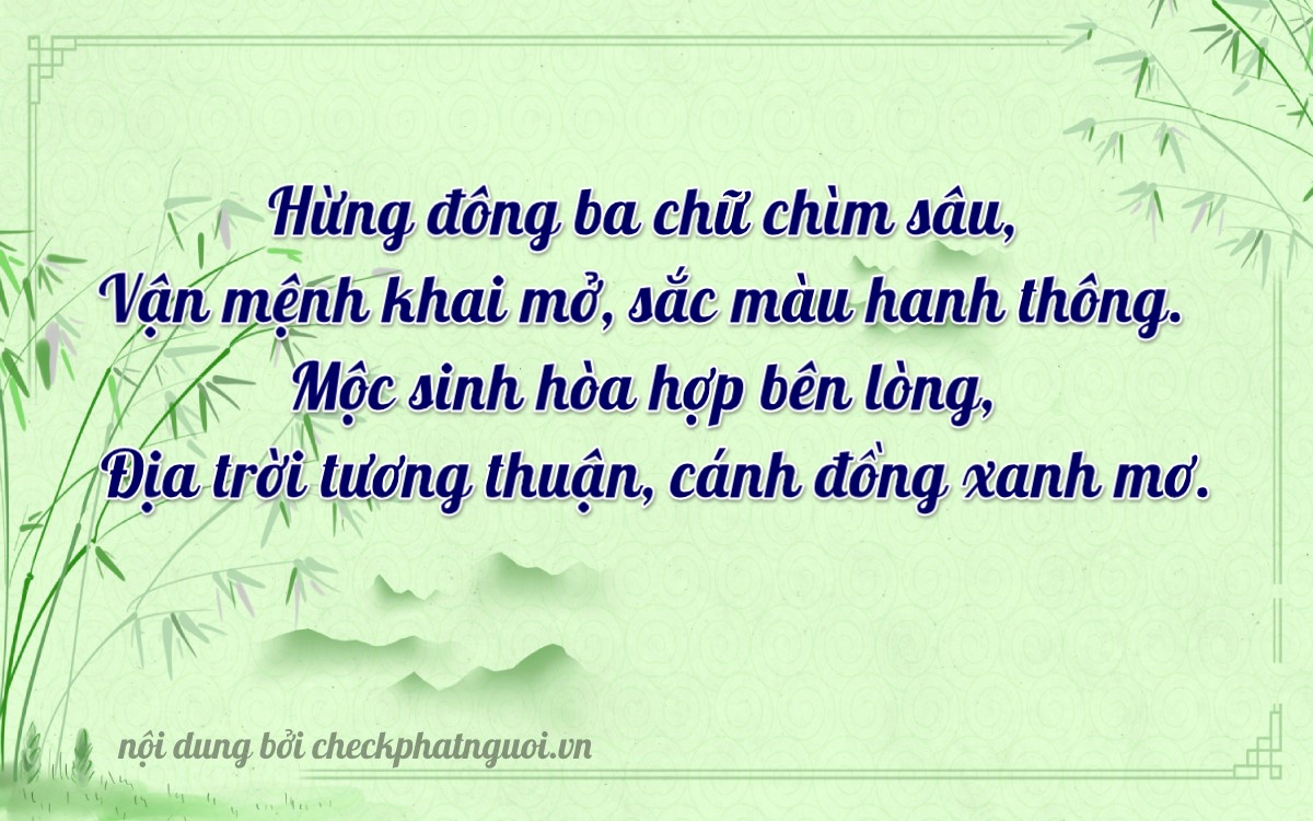 Bài thơ ý nghĩa cho <b>biển số 38A-33335</b> tại website checkphatnguoi.vn