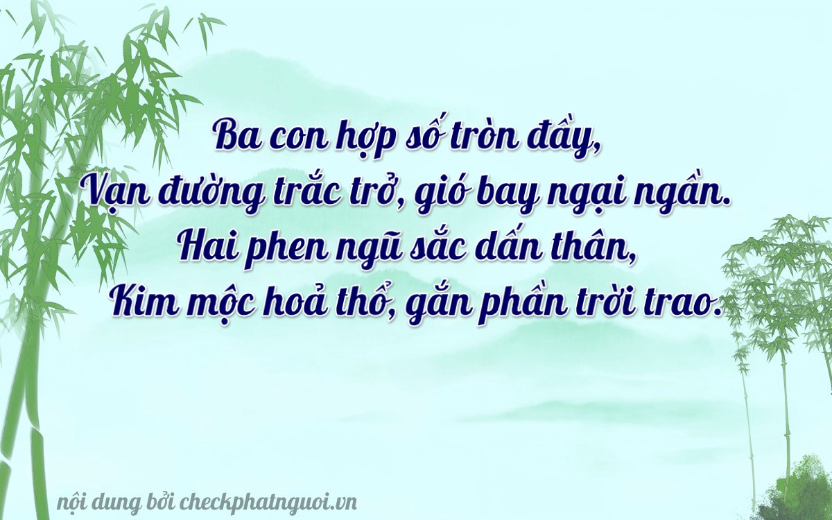 Bài thơ ý nghĩa cho <b>biển số 38A-33944</b> tại website checkphatnguoi.vn