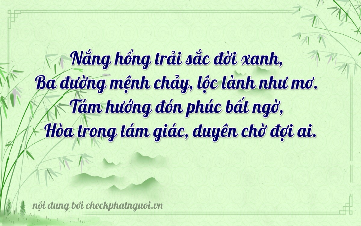 Bài thơ ý nghĩa cho <b>biển số 38A-38883</b> tại website checkphatnguoi.vn