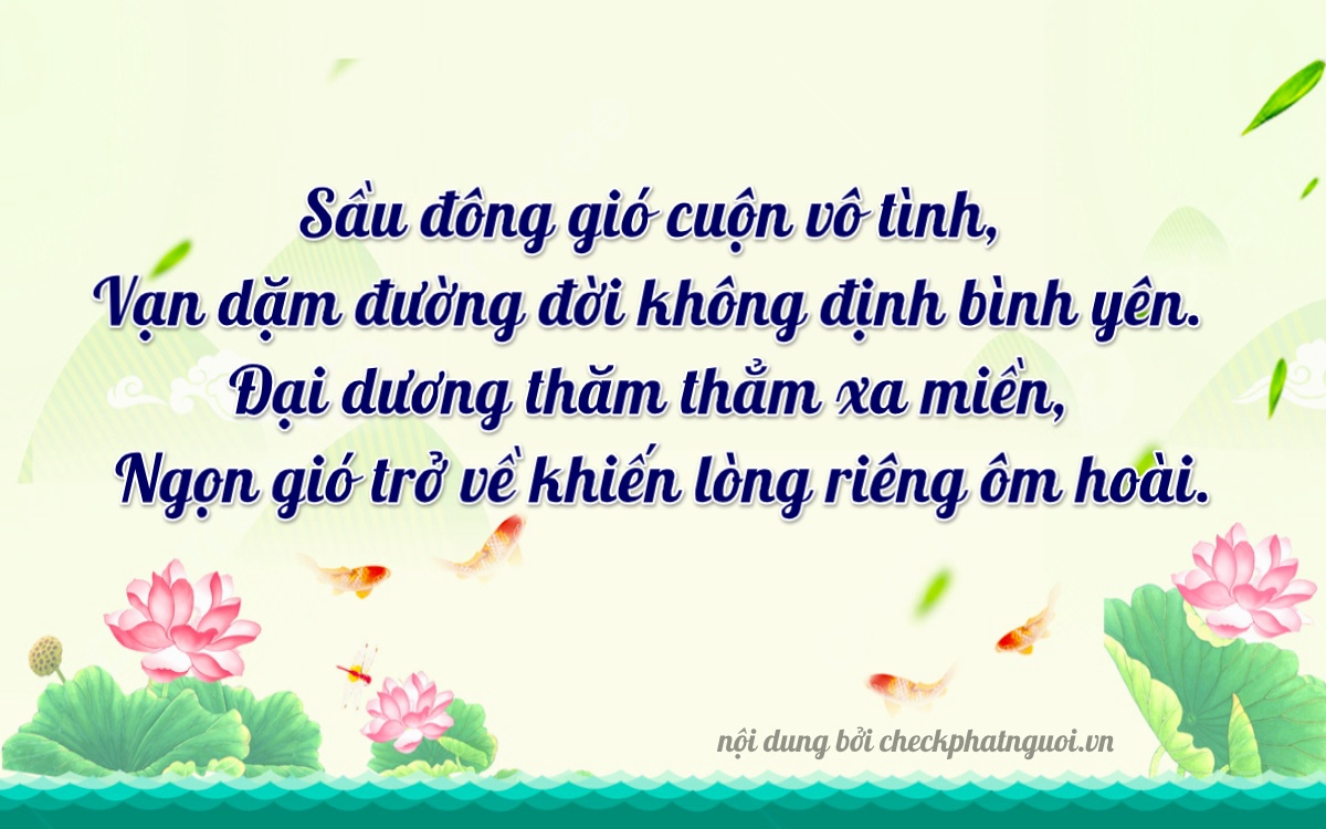 Bài thơ ý nghĩa cho <b>biển số 38A-38942</b> tại website checkphatnguoi.vn