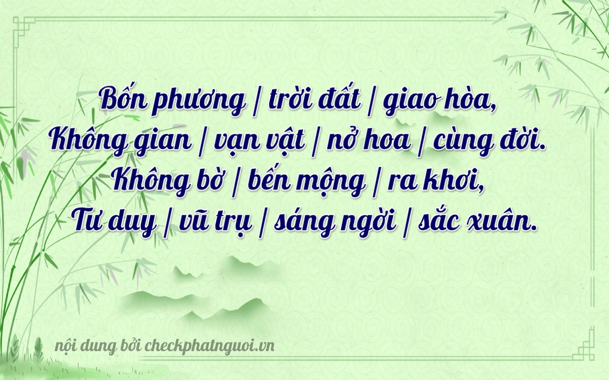 Bài thơ ý nghĩa cho <b>biển số 38A-40004</b> tại website checkphatnguoi.vn