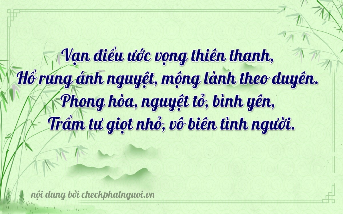 Bài thơ ý nghĩa cho <b>biển số 38A-40285</b> tại website checkphatnguoi.vn