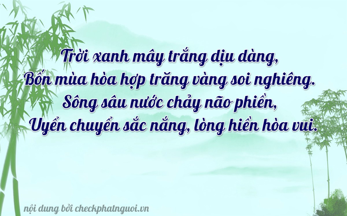 Bài thơ ý nghĩa cho <b>biển số 38A-41204</b> tại website checkphatnguoi.vn