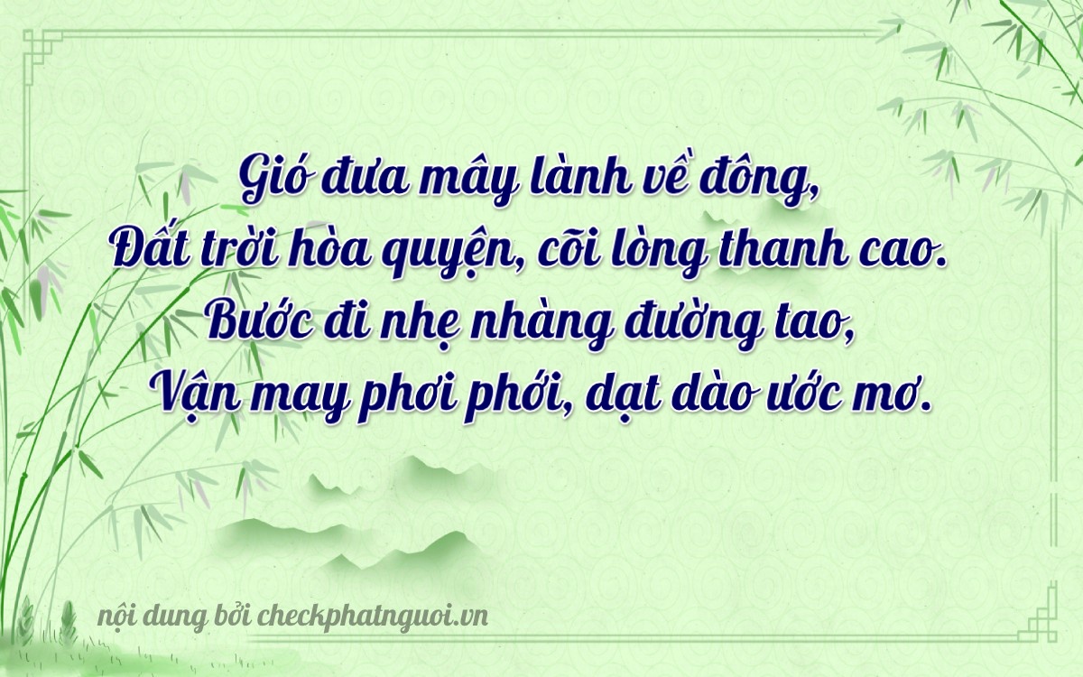 Bài thơ ý nghĩa cho <b>biển số 38A-45375</b> tại website checkphatnguoi.vn