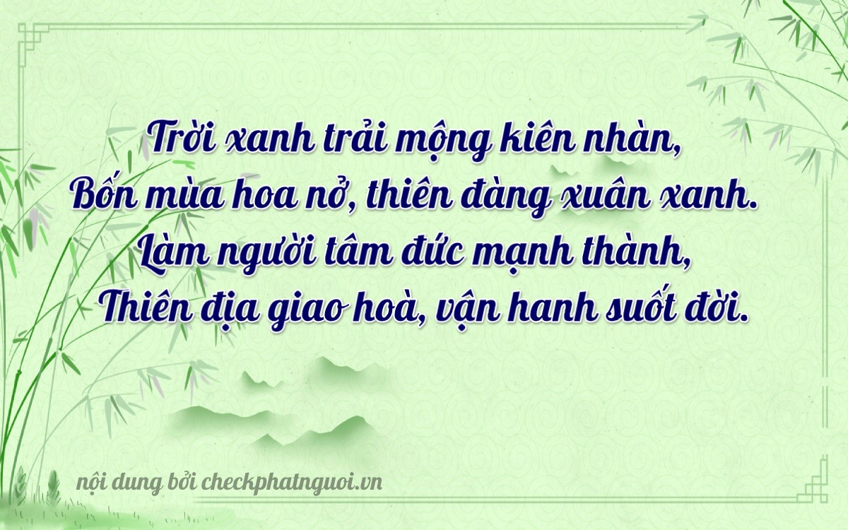 Bài thơ ý nghĩa cho <b>biển số 38A-46264</b> tại website checkphatnguoi.vn