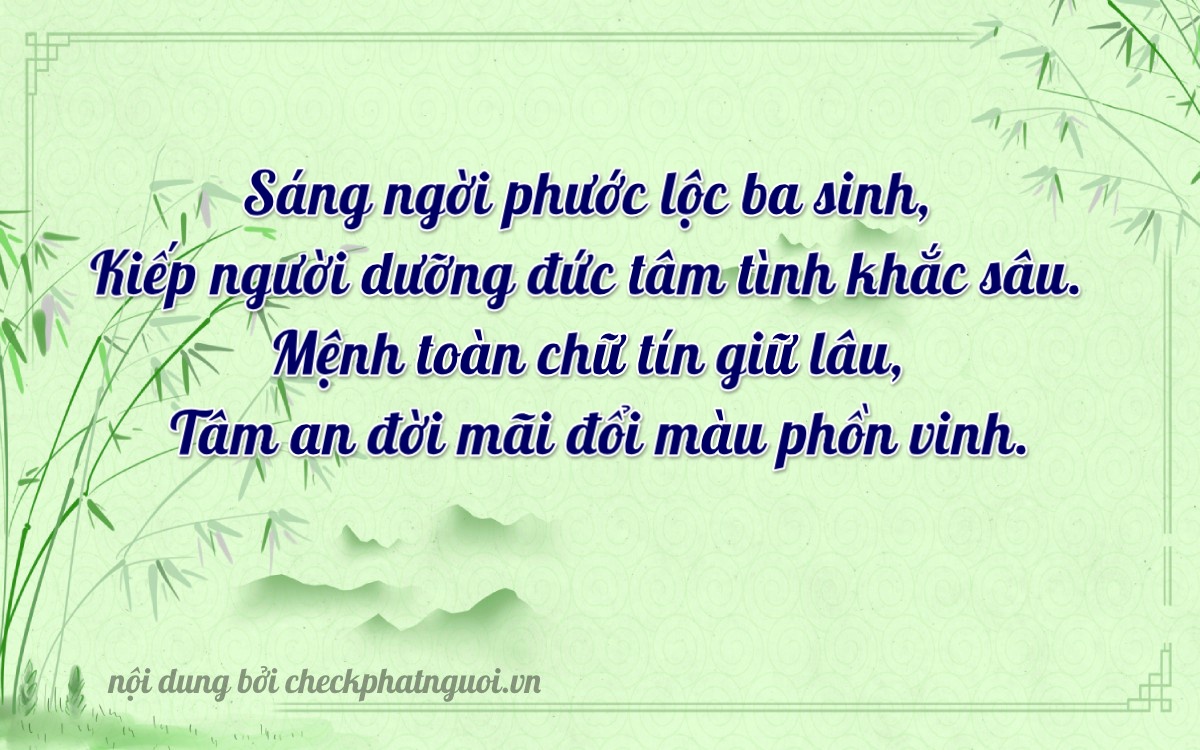 Bài thơ ý nghĩa cho <b>biển số 38A-49658</b> tại website checkphatnguoi.vn