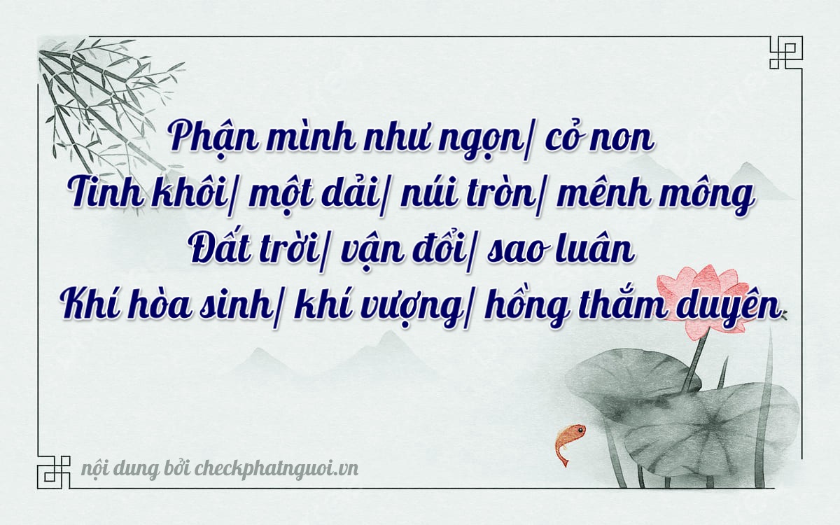 Bài thơ ý nghĩa cho <b>biển số 38A-53185</b> tại website checkphatnguoi.vn
