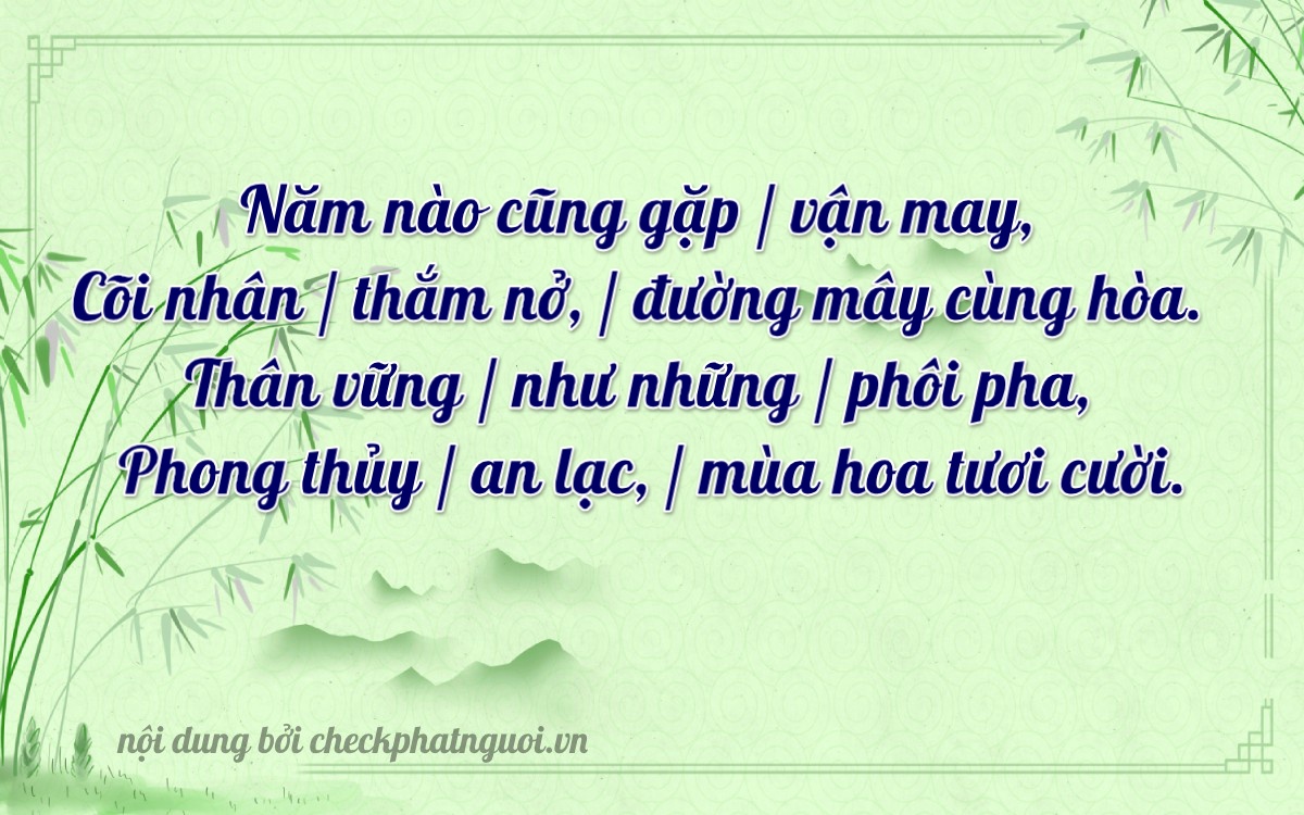 Bài thơ ý nghĩa cho <b>biển số 38A-53509</b> tại website checkphatnguoi.vn
