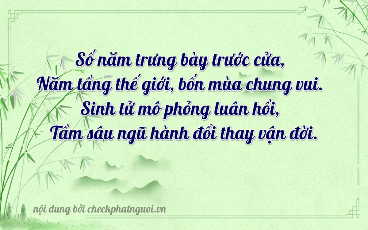 Bài thơ ý nghĩa cho <b>biển số 38A-54570</b> tại website checkphatnguoi.vn