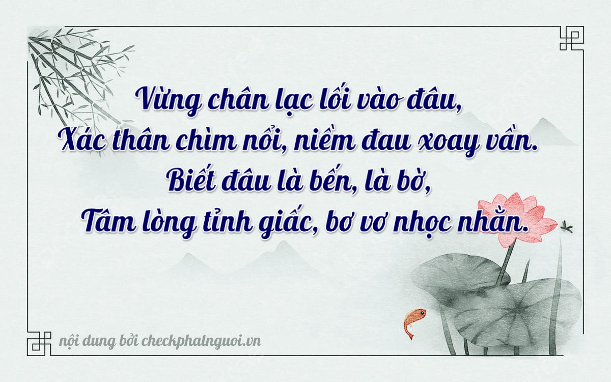 Bài thơ ý nghĩa cho <b>biển số 38A-56642</b> tại website checkphatnguoi.vn