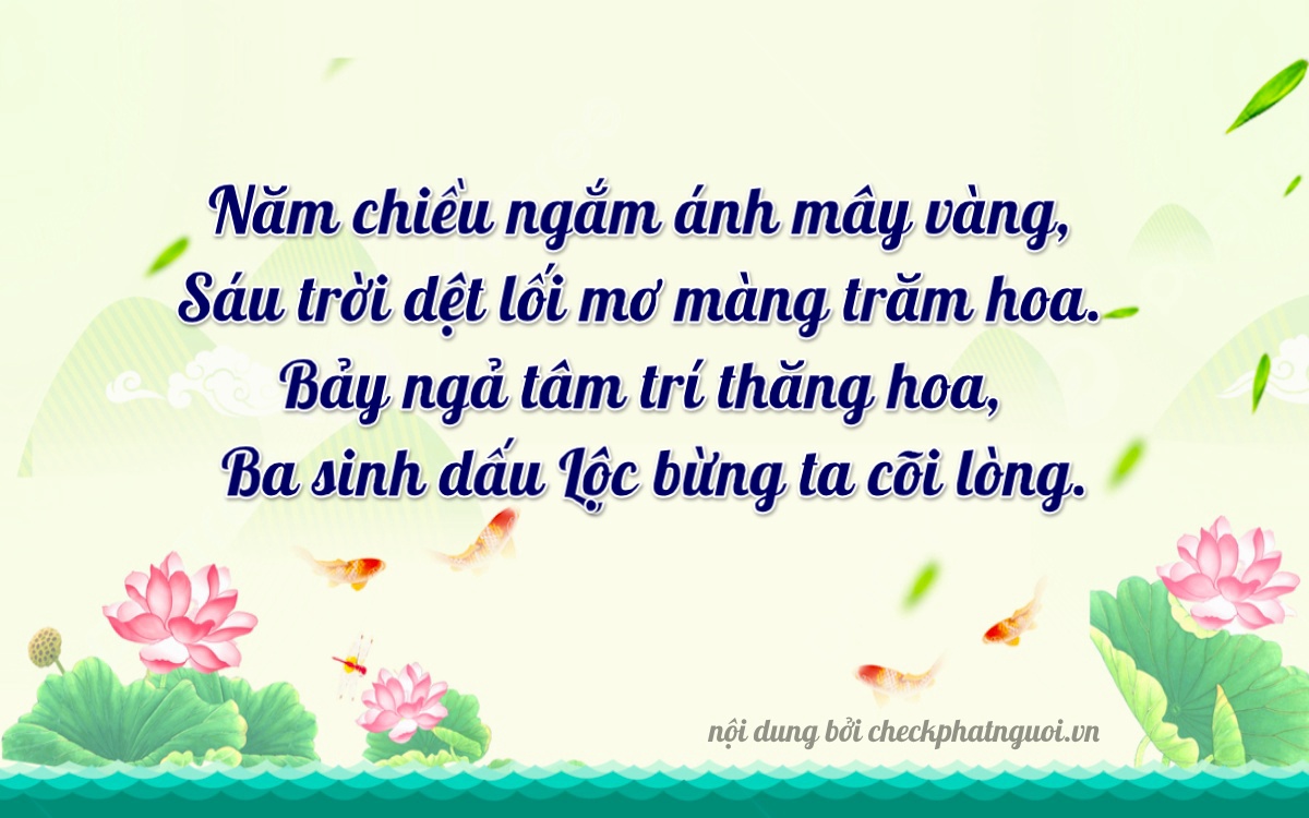 Bài thơ ý nghĩa cho <b>biển số 38A-56753</b> tại website checkphatnguoi.vn