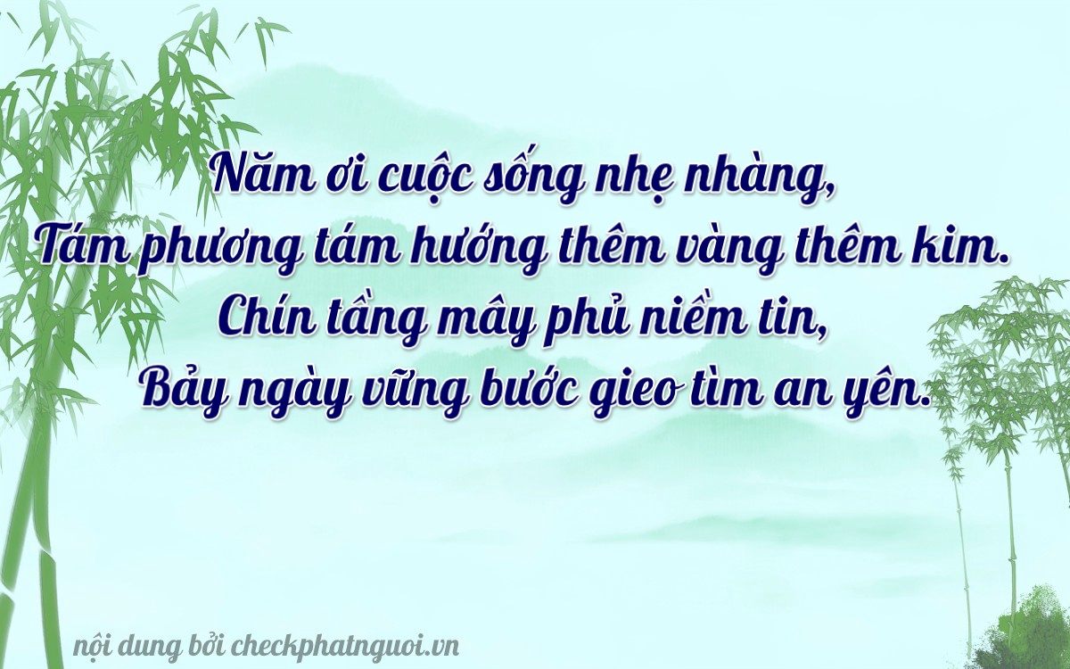 Bài thơ ý nghĩa cho <b>biển số 38A-58978</b> tại website checkphatnguoi.vn