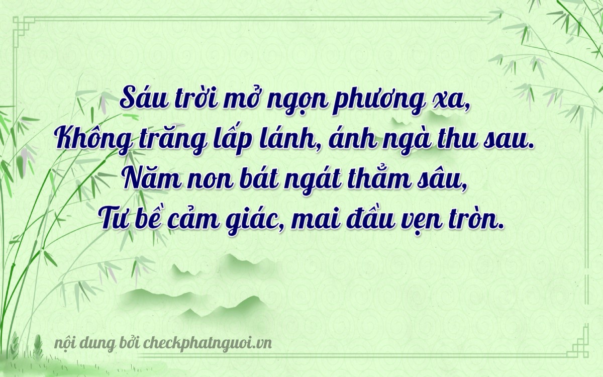 Bài thơ ý nghĩa cho <b>biển số 38A-60524</b> tại website checkphatnguoi.vn