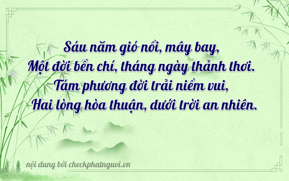 Bài thơ ý nghĩa cho <b>biển số 38A-61822</b> tại website checkphatnguoi.vn