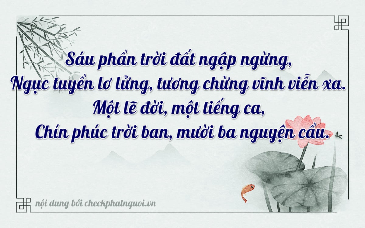 Bài thơ ý nghĩa cho <b>biển số 38A-61879</b> tại website checkphatnguoi.vn