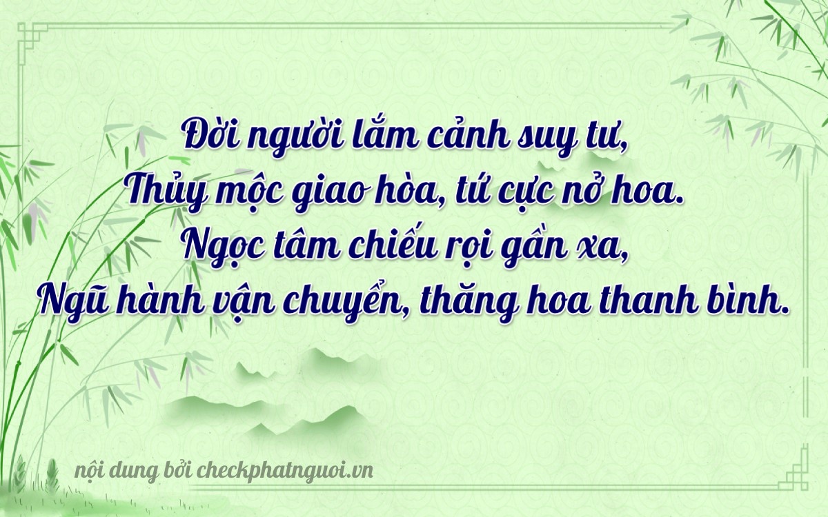 Bài thơ ý nghĩa cho <b>biển số 38A-62355</b> tại website checkphatnguoi.vn