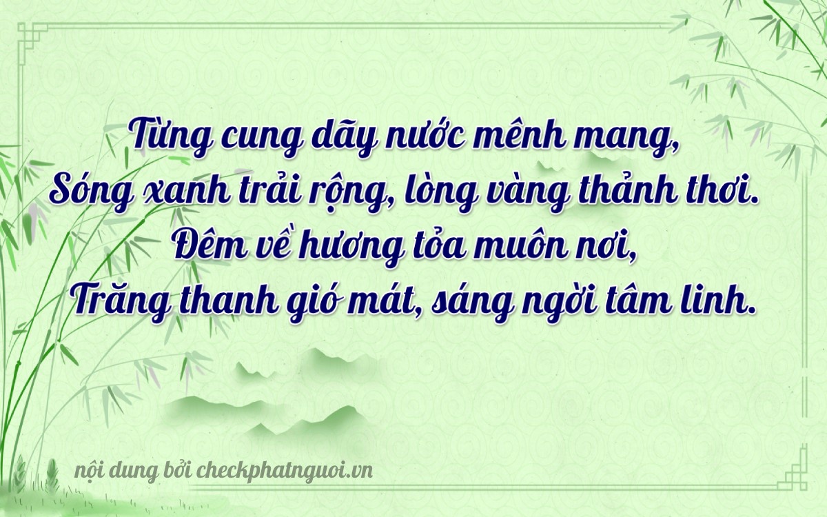 Bài thơ ý nghĩa cho <b>biển số 38A-62854</b> tại website checkphatnguoi.vn