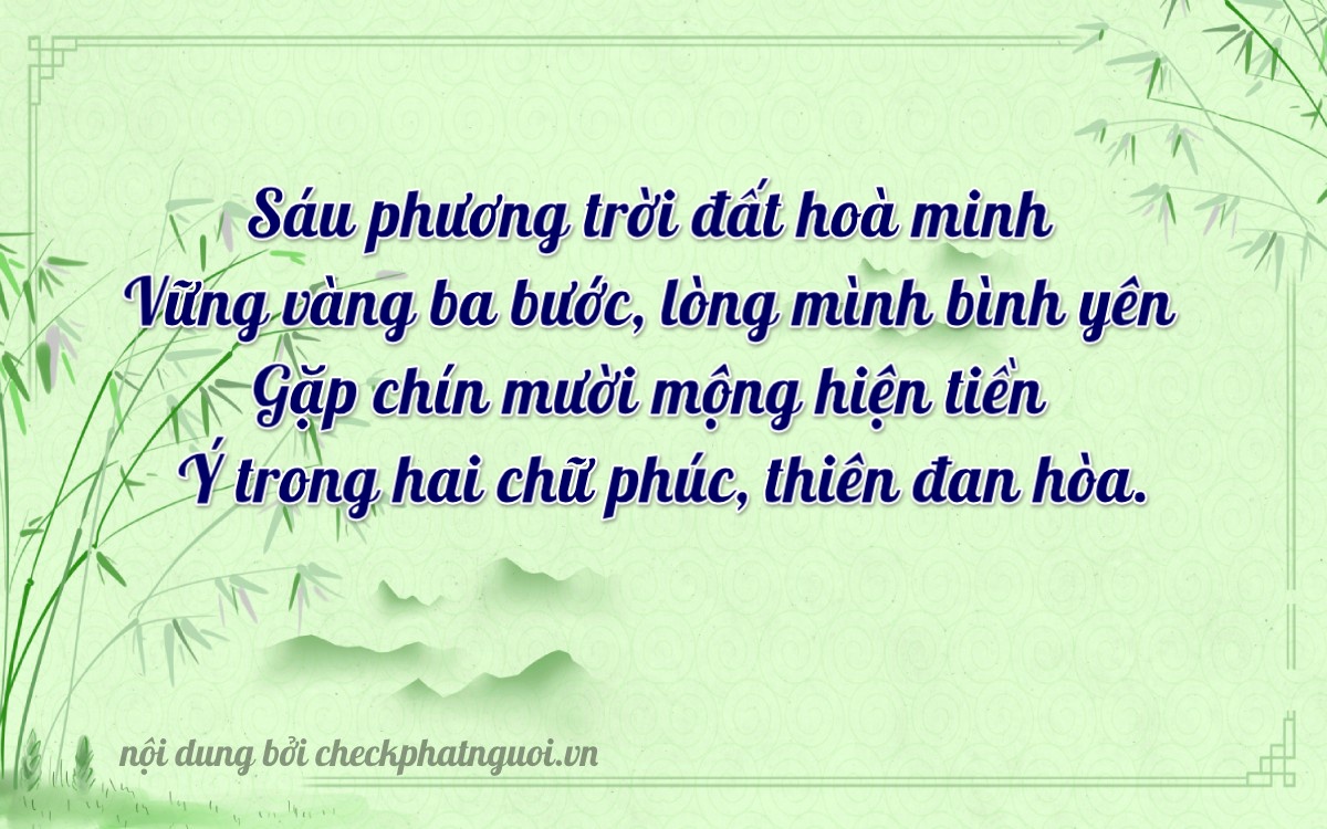 Bài thơ ý nghĩa cho <b>biển số 38A-65392</b> tại website checkphatnguoi.vn