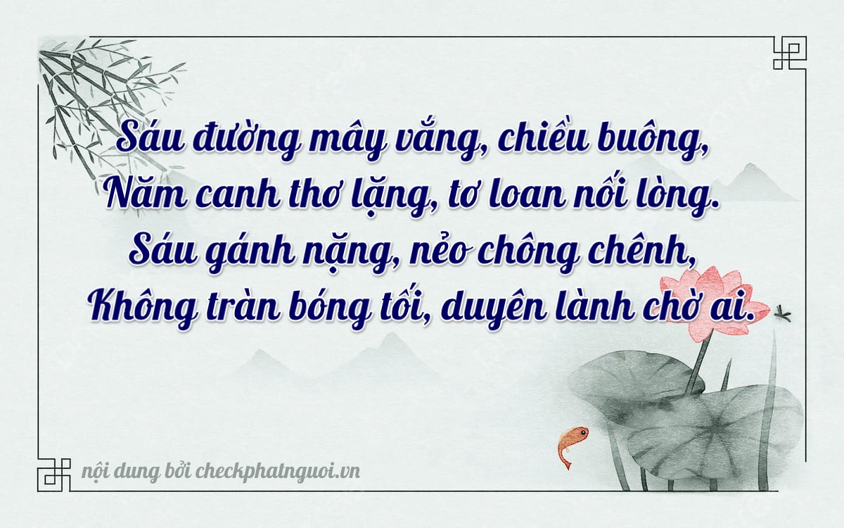 Bài thơ ý nghĩa cho <b>biển số 38A-65660</b> tại website checkphatnguoi.vn