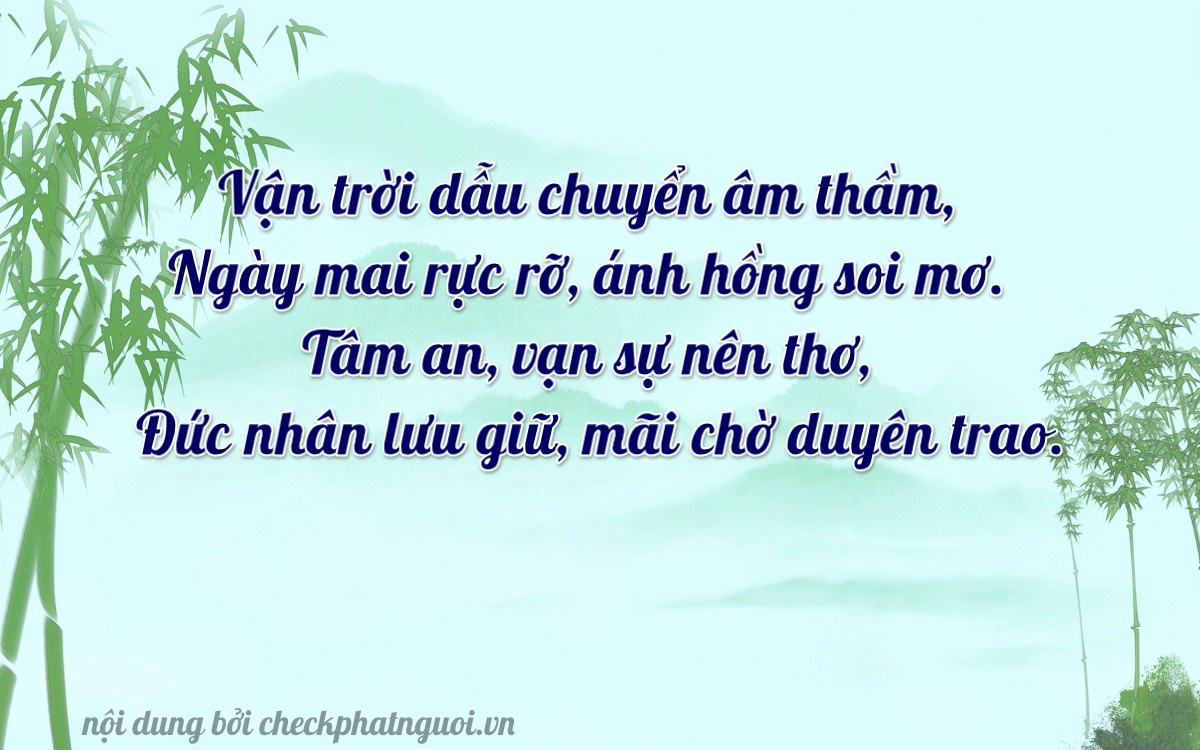 Bài thơ ý nghĩa cho <b>biển số 38A-66654</b> tại website checkphatnguoi.vn