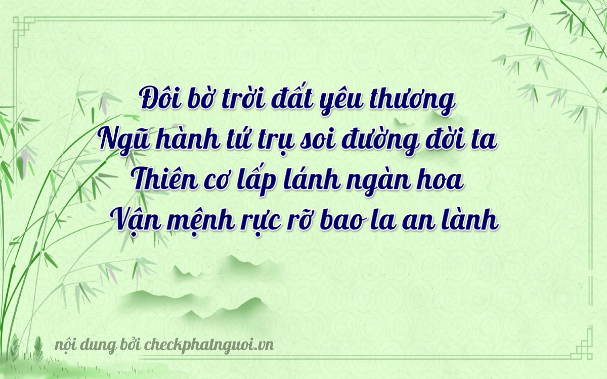 Bài thơ ý nghĩa cho <b>biển số 38A-66899</b> tại website checkphatnguoi.vn