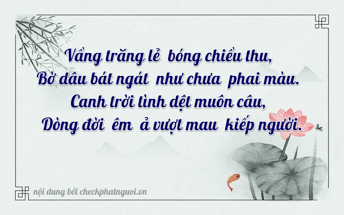 Bài thơ ý nghĩa cho <b>biển số 38A-67432</b> tại website checkphatnguoi.vn