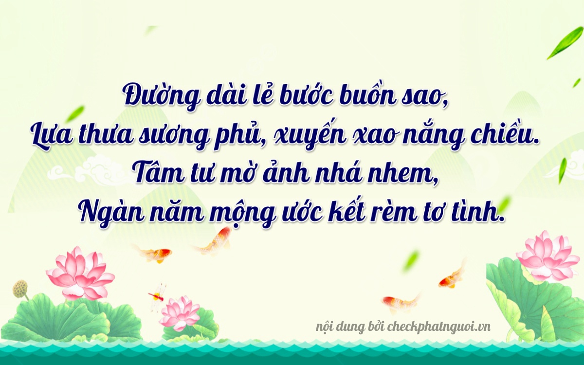 Bài thơ ý nghĩa cho <b>biển số 38A-69645</b> tại website checkphatnguoi.vn