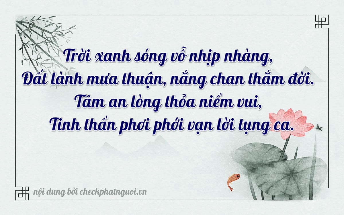 Bài thơ ý nghĩa cho <b>biển số 38A-78053</b> tại website checkphatnguoi.vn