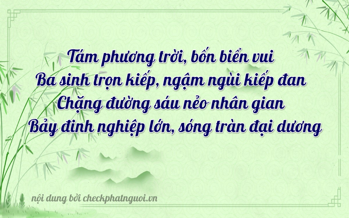 Bài thơ ý nghĩa cho <b>biển số 38A-80376</b> tại website checkphatnguoi.vn