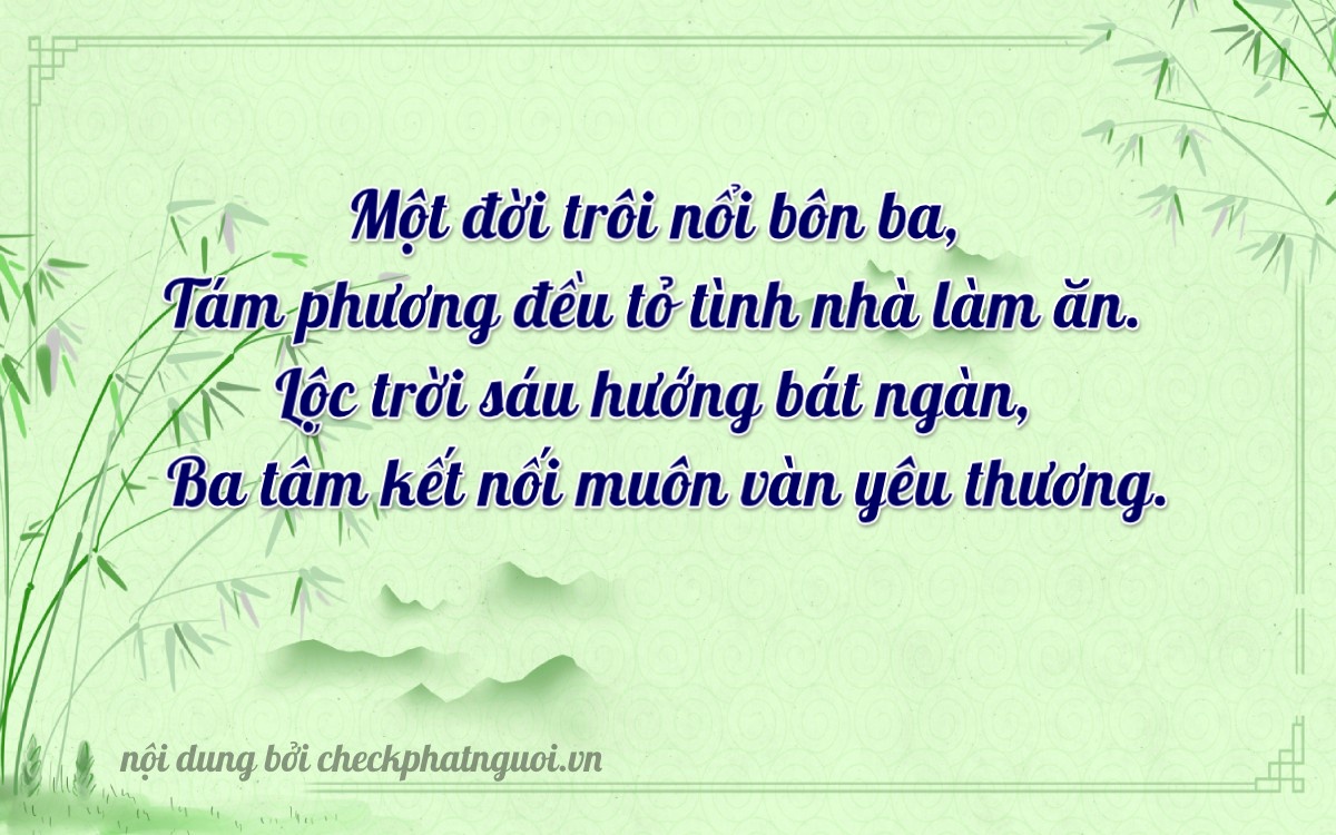 Bài thơ ý nghĩa cho <b>biển số 38A-82636</b> tại website checkphatnguoi.vn