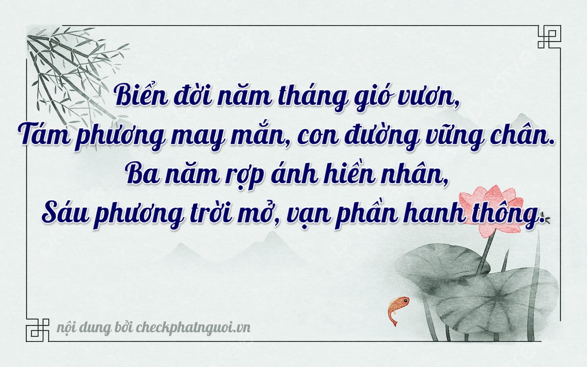 Bài thơ ý nghĩa cho <b>biển số 38A-83638</b> tại website checkphatnguoi.vn