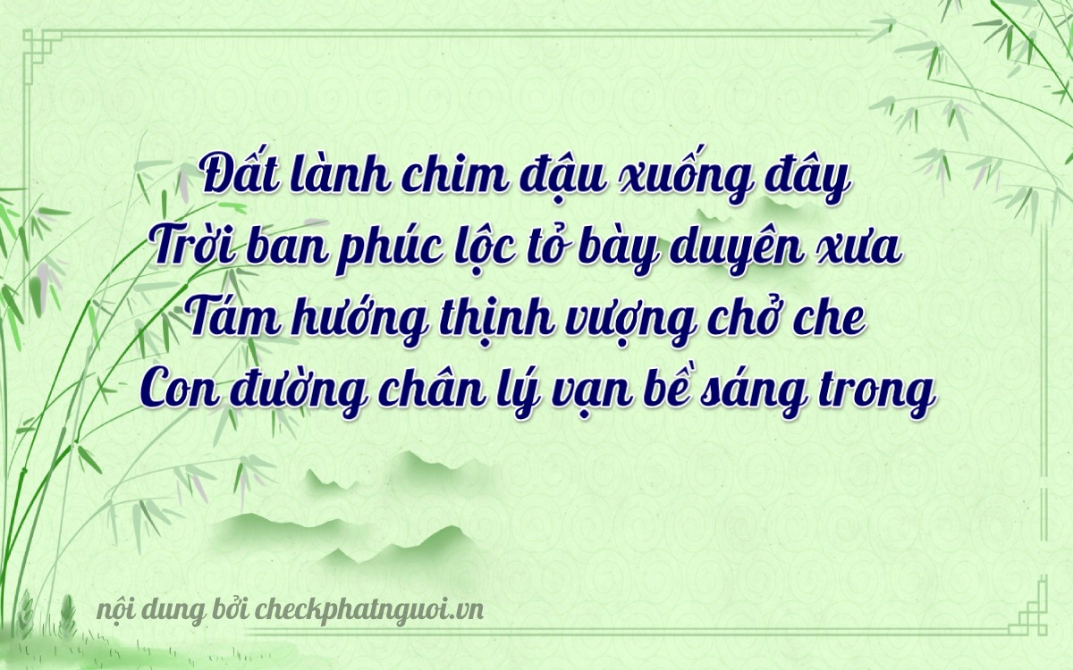 Bài thơ ý nghĩa cho <b>biển số 38A-86368</b> tại website checkphatnguoi.vn