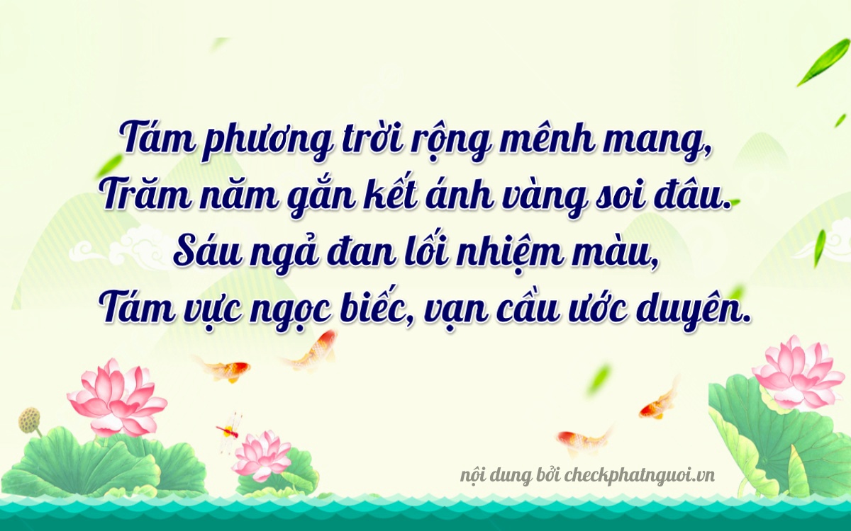 Bài thơ ý nghĩa cho <b>biển số 38A-86868</b> tại website checkphatnguoi.vn