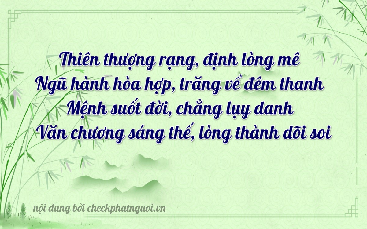Bài thơ ý nghĩa cho <b>biển số 38AB-00787</b> tại website checkphatnguoi.vn