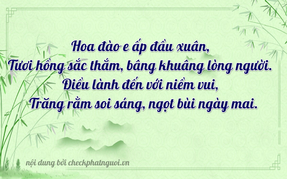 Bài thơ ý nghĩa cho <b>biển số 38AF-01210</b> tại website checkphatnguoi.vn