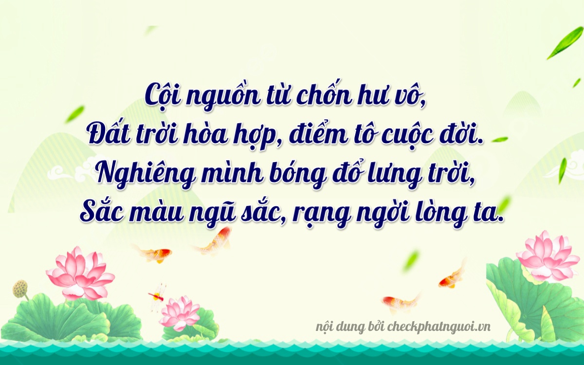 Bài thơ ý nghĩa cho <b>biển số 38AM-02294</b> tại website checkphatnguoi.vn