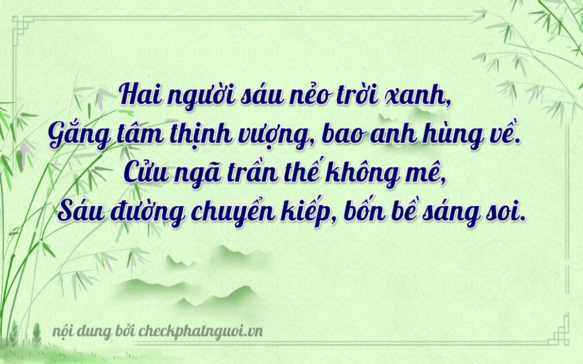 Bài thơ ý nghĩa cho <b>biển số 38AM-06396</b> tại website checkphatnguoi.vn