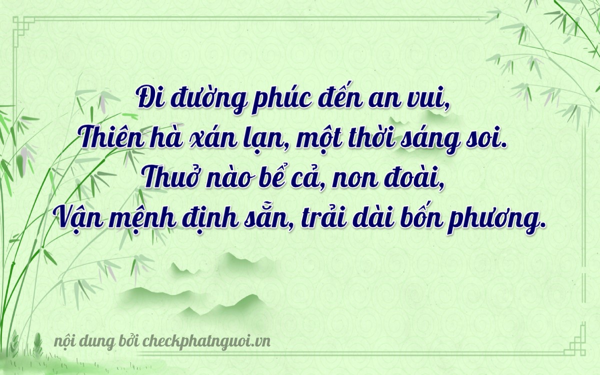 Bài thơ ý nghĩa cho <b>biển số 38AP-04784</b> tại website checkphatnguoi.vn