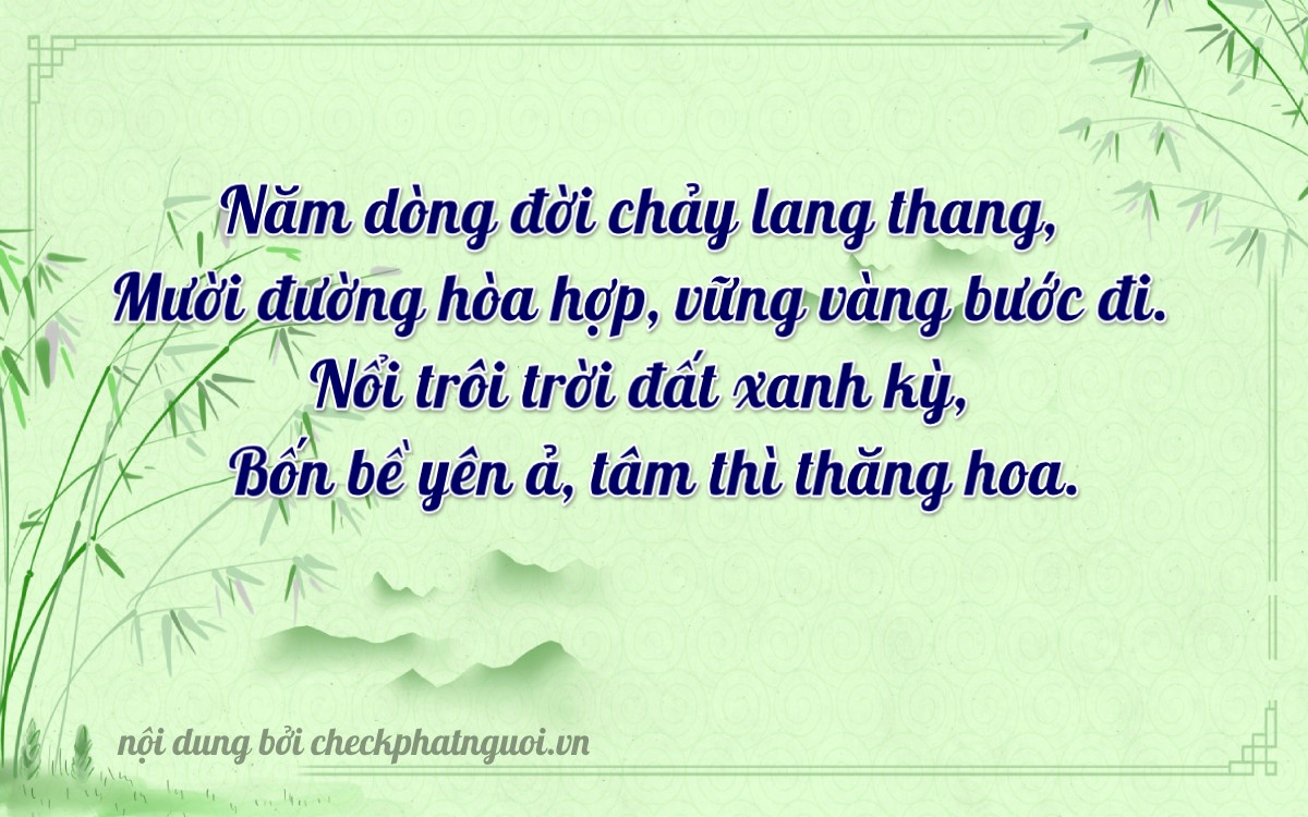 Bài thơ ý nghĩa cho <b>biển số 38AX-04948</b> tại website checkphatnguoi.vn