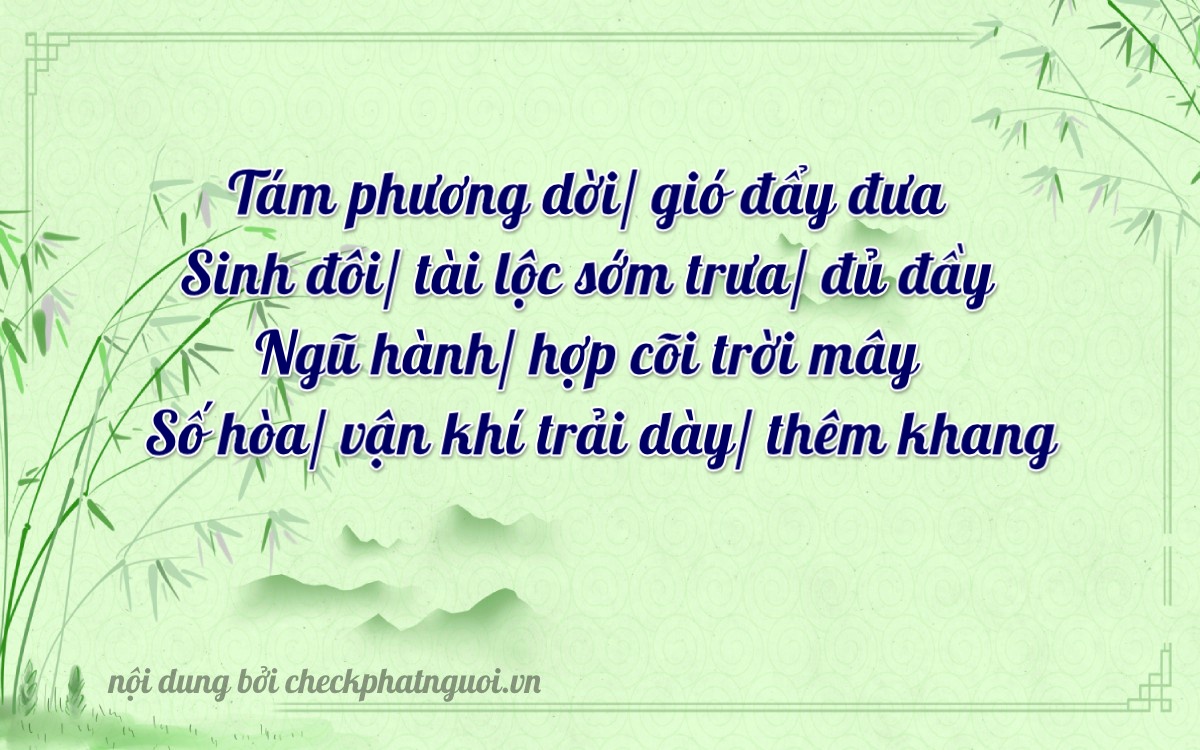 Bài thơ ý nghĩa cho <b>biển số 38B-01885</b> tại website checkphatnguoi.vn