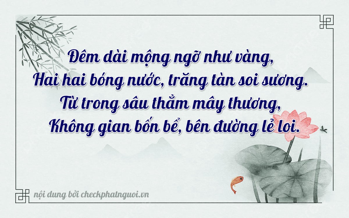 Bài thơ ý nghĩa cho <b>biển số 38B0-22042</b> tại website checkphatnguoi.vn