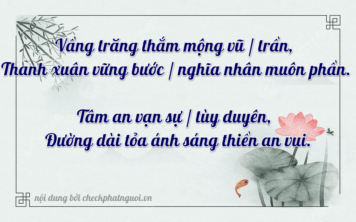 Bài thơ ý nghĩa cho <b>biển số 38B-07201</b> tại website checkphatnguoi.vn