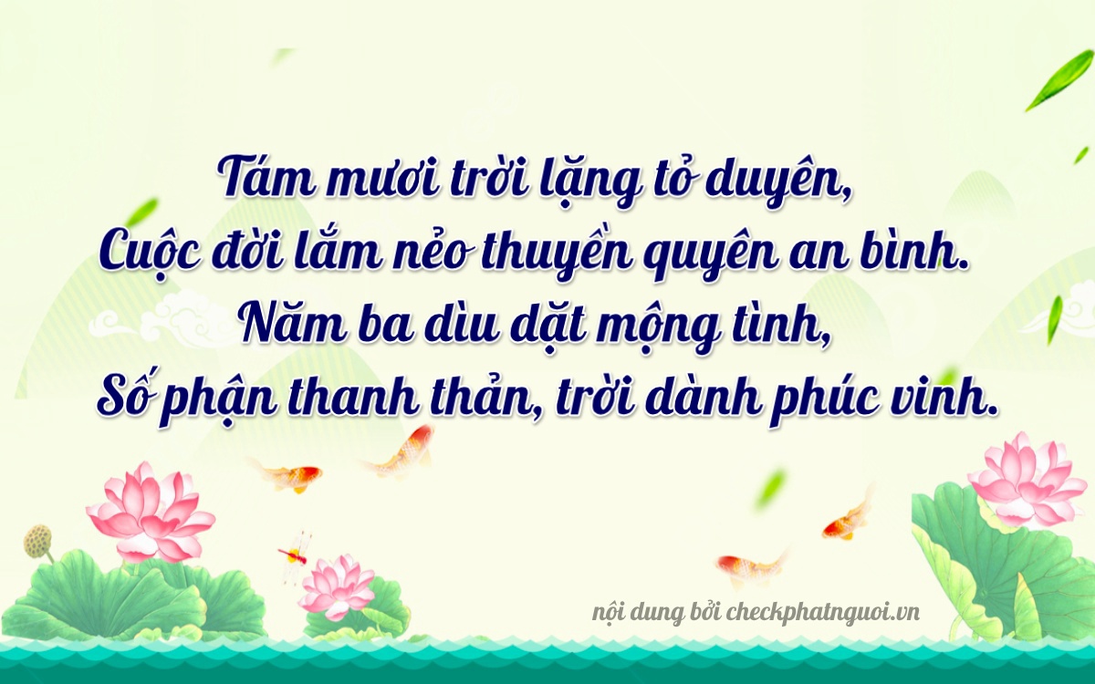 Bài thơ ý nghĩa cho <b>biển số 38B-08353</b> tại website checkphatnguoi.vn