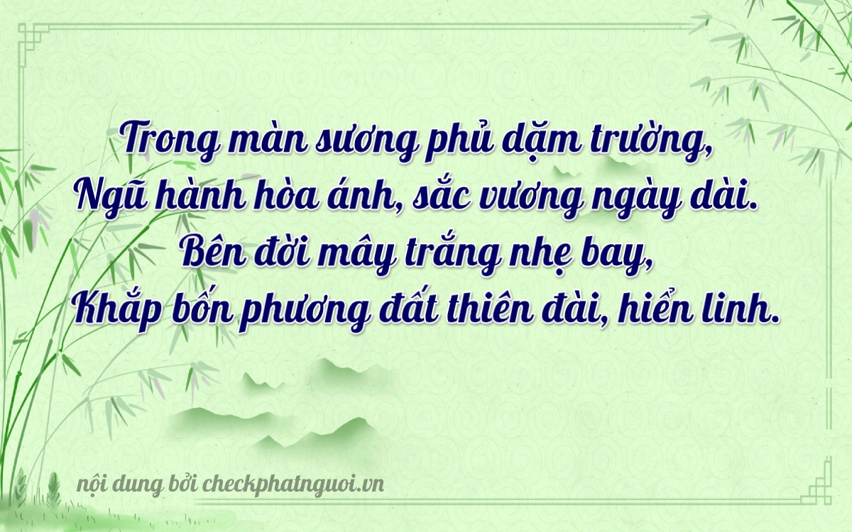 Bài thơ ý nghĩa cho <b>biển số 38C-00575</b> tại website checkphatnguoi.vn